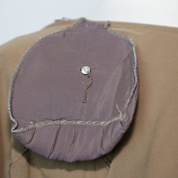 GIORGIO ARMANI MADE IN ITALY Silk Blouse Long Sleeve Back Button Shoulder Pad 40 - Picture 6 of 7